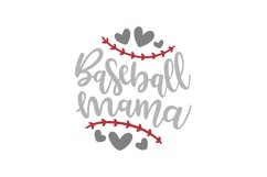 Baseball Mama SVG Cut File Product Image 1