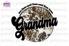 Leopard Grandma png, Funny Grandma design Product Image 1