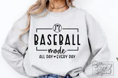 Baseball Mode SVG - Baseball Season PNG - Baseball All Day Product Image 2
