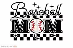 Retro Sport Mama SVG Baseball Mom SVG T-shirt Design Product Image 2