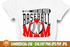 Baseball SVG, Proud Mom Svg, Baseball Ball Svg, Sports Shirt Product Image 2