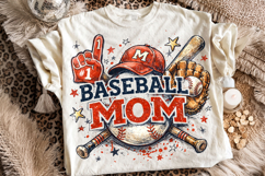 Retro Baseball Mom PNG, Baseball Game Day PNG, Sports Mama Product Image 2