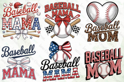 Baseball Mom Clipart Sublimation Product Image 2