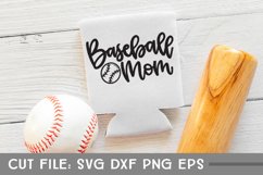 Baseball Mom, Baseball, Hand Lettered SVG Product Image 2