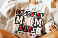 Retro Baseball Mom PNG, Baseball Mama PNG, Baseball PNG Product Image 3