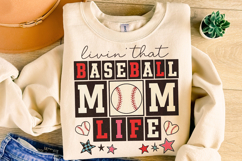 Retro Baseball Mom PNG, Baseball Mama PNG, Baseball PNG Product Image 1