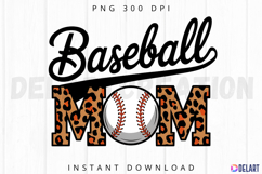 Baseball Mom Sublimation PNG Product Image 1
