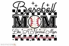 Retro Sport Mama SVG Baseball Mom SVG T-shirt Design Product Image 2