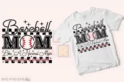 Retro Sport Mama SVG Baseball Mom SVG T-shirt Design Product Image 1