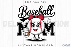 Baseball Mom Sublimation PNG Product Image 1