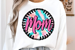 Baseball Mom PNG - Pink &amp; Blue Glitter Png Product Image 2