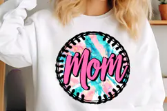 Baseball Mom PNG - Pink & Blue Glitter Png Product Image 3