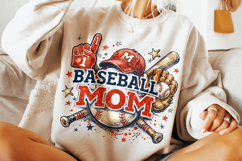 Retro Baseball Mom PNG, Baseball Game Day PNG, Sports Mama Product Image 3