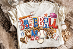 Baseball Mom PNG, Retro Baseball PNG, Baseball Game Day PNG Product Image 1