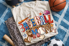 Baseball Mom PNG, Retro Baseball PNG, Baseball Game Day PNG Product Image 2