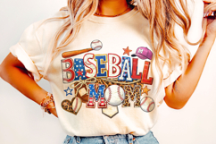 Baseball Mom PNG, Retro Baseball PNG, Baseball Game Day PNG Product Image 3