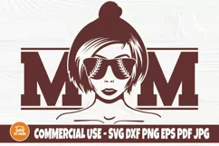 Baseball Mom SVG, Baseball Mom Life PNG, Svg Cut File Product Image 1