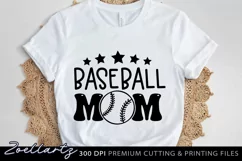 Baseball Mom SVG Cut File Sports Fan T-shirt Baseball SVG Product Image 2