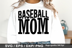 Baseball Mom - Baseball SVG Design Product Image 1
