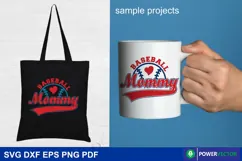 Baseball Mommy Svg Png | Mother's Day Png for Sublimation Product Image 3