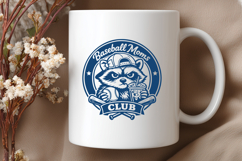Baseball Moms Club SVG - Snarky Raccoon PNG - Trash Panda Product Image 3