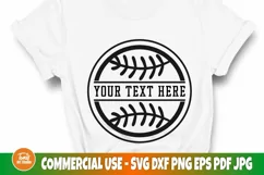 Baseball SVG Cut File, Sports PNG, Monogram Svg, Shirt Svg Product Image 1
