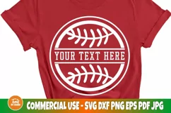 Baseball SVG Cut File, Sports PNG, Monogram Svg, Shirt Svg Product Image 3