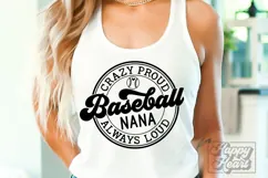 Crazy Proud Always Loud Baseball Nana SVG PNG Product Image 5