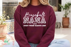 Loud And Proud Baseball Nana SVG, Baseball Nana SVG, PNG Product Image 2