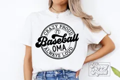 Crazy Proud Always Loud Baseball Oma SVG PNG Product Image 3