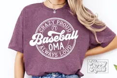 Crazy Proud Always Loud Baseball Oma SVG PNG Product Image 5