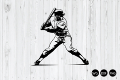 Baseball Player SVG, Baseball SVG, Sport SVG Product Image 1