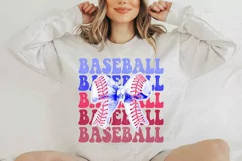 4th of July Baseball PNG, Baseball Bow Sublimation PNG Product Image 5