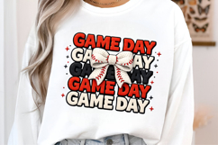 Baseball PNG, Faux Yarn Baseball PNG, Baseball Mama PNG, Product Image 2