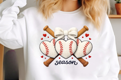 Baseball PNG, Faux Yarn Baseball PNG, Baseball Mama PNG, Product Image 5