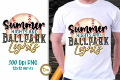 Baseball PNG-Summer Nights and Ballpark Lights Product Image 1