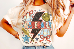 Baseball PNG, Preppy Baseball, Baseball Mom PNG, Game Day Product Image 2