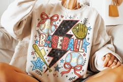 Baseball PNG, Preppy Baseball, Baseball Mom PNG, Game Day Product Image 1