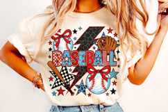 Baseball PNG, Preppy Baseball, Baseball Mom PNG, Game Day Product Image 2