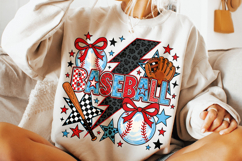 Baseball PNG, Preppy Baseball, Baseball Mom PNG, Game Day Product Image 3