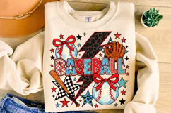 Baseball PNG, Preppy Baseball, Baseball Mom PNG, Game Day Product Image 1