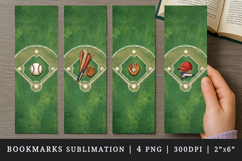 Baseball bookmarks printable sublimation bookmark design Product Image 1