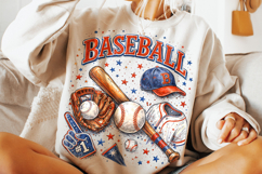 Retro Baseball, Baseball Mom PNG, Game Day PNG, Sports Mama Product Image 3