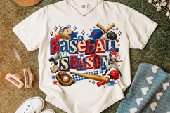 Baseball Season PNG Sublimation Design, Retro Baseball PNG Product Image 5