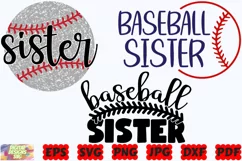 Baseball Sister SVG | Baseball SVG | Sister SVG | Sport SVG Product Image 1