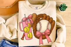 Baseball PNG, Softball PNG, Baseball Coquette PNG, Game Day Product Image 4