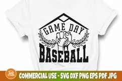 Baseball Game Day SVG Cut File, Sports Svg, Png, Dxf, Eps Product Image 2