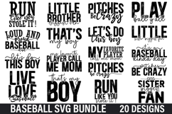 Baseball SVG Bundle - Baseball SVG Design ,Baseball Design Product Image 1