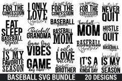 Baseball SVG Bundle - Baseball SVG Design ,Baseball Design Product Image 1