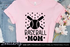 Baseball Mom SVG Cut File Softball SVG Sports SVG PNG EPS Product Image 3